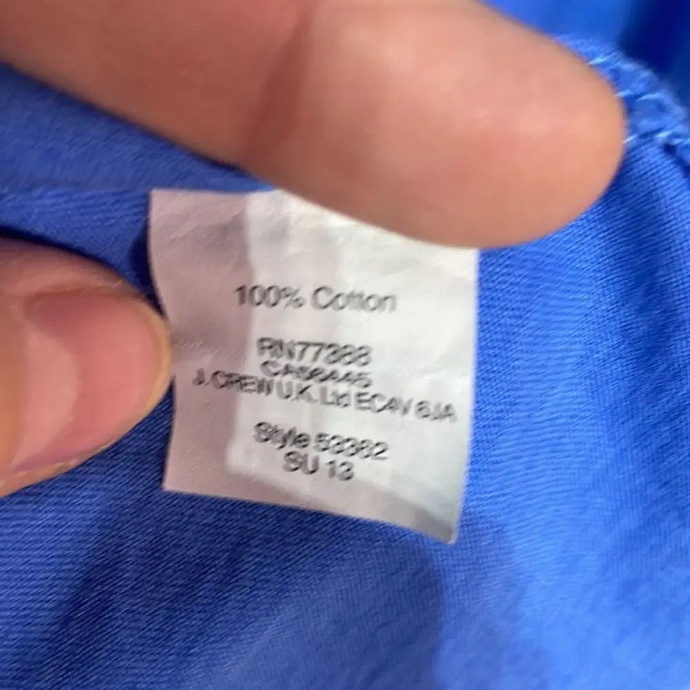 J Crew xl royal blue short sleeve 💯 cotton tee shirt like new wuc worn once